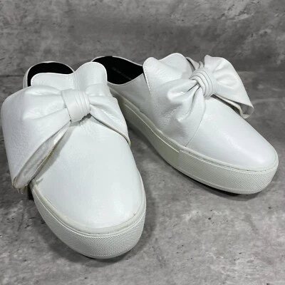 Mules Rebecca Minkoff blancas sin cordones lazo grande para mujer talla 10,5 Foto 1 de 4