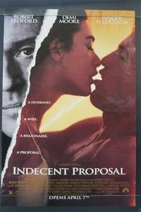 PÓSTER AUTÉNTICO DE CINE VINTAGE DE COLECCIÓN Indecent Proposal (1993) de Robert Redford - Imagen 1 de 5