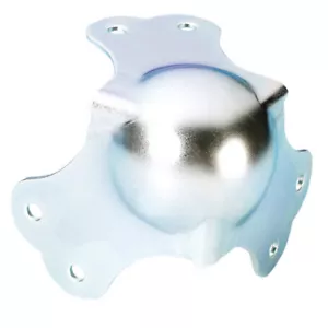 Kugel Ecke gross 64 mm Stahl Kugelecken silber Schutzecke Boxenecke Metallecke - Bild 1 von 2