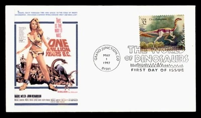 DR WHO 1997 FDC DINOSAUR MOVIE POSTER CACHET M58354 - Image 1 of 2
