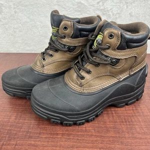Crater Ridge Boots Sz 7 Black Brown Leather Hiking Outdoor Winter Boots - Picture 1 of 9
