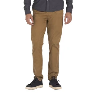 Pantalone chino Vuori Collins V433 uomo 36 x 30 marrone kaki cotone preppy tempo libero - Foto 1 di 12