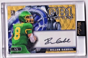 Dillon Gabriel 1/1 AUTO 2024 Wild Card QB1 On the Clock - Bild 1 von 2
