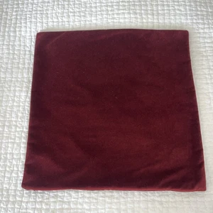 2er Set Pottery Barn Burgunder Samt Kissenbezüge 20x20 Reißverschluss Elegant - Bild 1 von 7