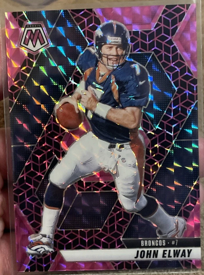 2025 Panini Mosaico John Elway FOTL Exclusivo Rosa Spectris /13 - Imagem 1 de 3