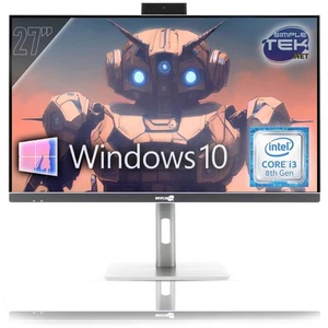 ALL IN ONE 27" 4K i3 8°GEN RAM 16GB SSD 960GB WINDOWS 10 PRO PC GAMING VESA - Afbeelding 1 van 11