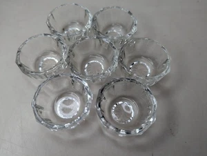 Vintage 1940's Anchor Hocking Pressed Glass Open Salt Cellars - Picture 1 of 5