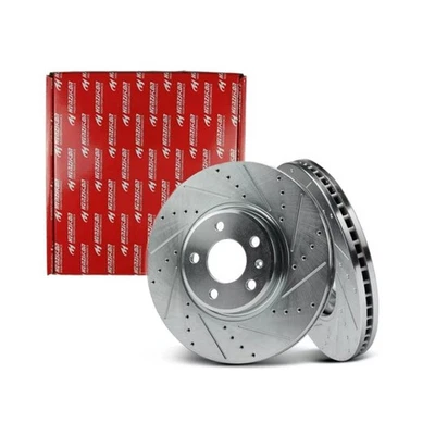 Fits BMW525i 525xi 528i 528xi 530i 530xi 535i xDrive Front Drilled Brake Rotors* - Image 1 of 4