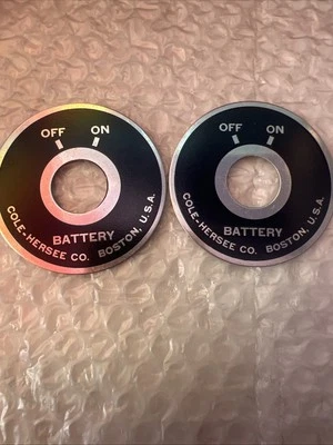 正品卡车,Cole-HERSEE 巴士部件:00006304 电池 SWTCH 面板 2 件装 — 第 1/2 张图片