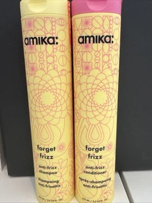Amika Forget Frizz 洗发水和护发素 9.2fl.oz 275ml Duo Set — 第 1/2 张图片