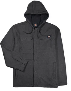 Dickies Bonded Fleece Jacket / Hoodie - NWT Mens Size Large Charcoal - #48105-M9 - Picture 1 of 1