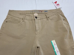 Faded Glory Ultimate Skinny Pants Womens 18P Stretch Beige NWT - Picture 1 of 18