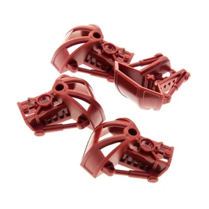 4x LEGO Bionicle Figurine Shoulder Tank Dark Red Armor Toa Metru 47310 - Picture 1 of 1
