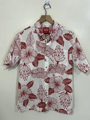 Camisa Mango House Okinawa Hawaiana Floral Hibisco Tropical Resort Japonesa M Foto 1 de 4