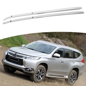 2Pcs Fits for Mitsubishi Montero 2016-2021 Aluminum Roof Rail Rack Cross Bars - Picture 1 of 7