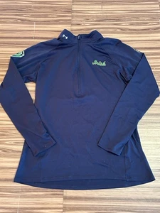 Under Armour Women’s Notre Dame 1/4 Zip Navy Blue sz Large - Picture 1 of 7
