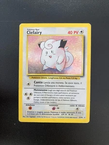 Pokemon Card Clefairy Holo 5/102 Set Base ITA italiano played PL vintage - Foto 1 di 4