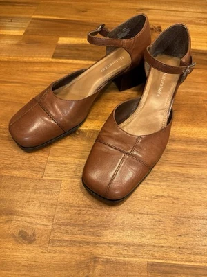 Mujer’s Naturalizer Vintage Años 90 Puntera Cuadrada Mary Jane’s Con Tacón Grueso Talla 8 Foto 1 de 3