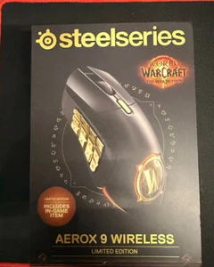 SteelSeries Aerox 9 Wireless: LIMITED EDITION World of Warcraft Edition, MMO NEW - Picture 1 of 4