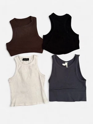 Lote De 4 - Tanques Recortados Talla S/XS - Zorro Blanco Y Otras Marcas Foto 1 de 4