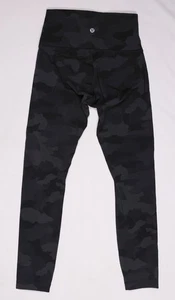 Lululemon 25” Wunder Under HR Luxtreme Leggings [Sz 4] Black Charcoal Gray Camo - Picture 1 of 4
