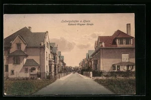 Ludwigshafen a. Rh., Ansichtskarte, Blick in die Richard-Wagner-Straße 1913  - Picture 1 of 2