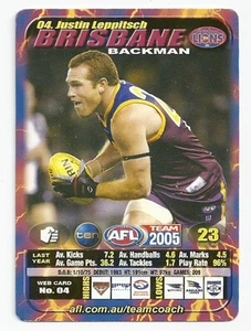 2005 Teamcoach (04) Justin LEPPITSCH Brisbane - Picture 1 of 1