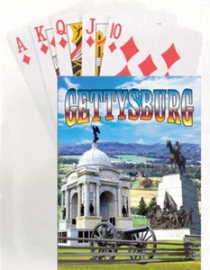 Gettysburg Pennsylvania Civil War Monuments & Cannon Playing Cards New - Picture 1 of 1