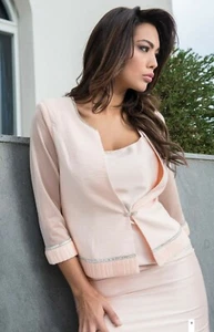 Romeo Gigli completo donna 3 pezzi cerimonia giacca top gonna matrimonio laurea - Picture 1 of 1