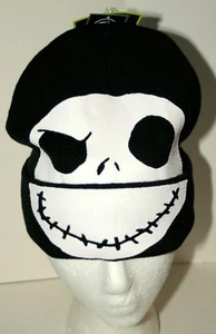 Cappello Jack Skeleton Nightmare Before Christmas inverno maglia berretto maschera ribaltabile nuovo OSFM - Foto 1 di 5