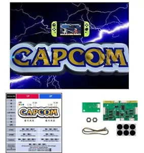 IntecGaming PCB Bluetooth Wireless Capcom Home Arcade per Nintendo Switch/PC - Foto 1 di 5