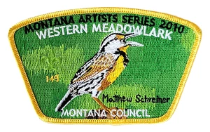 Montana Council (MT) SA-90 2010 Artist Series Western Meadowlark Numbered CSP - Picture 1 of 1