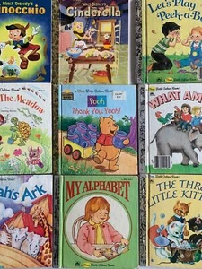 A First Little Golden Book Children's Lot 9 VTG Noah's Ark Alphabet Winnie Pooh - Picture 1 of 6