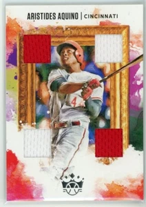 2020 Panini Diamond Kings Aristides Aquino Quad Jersey Cincinnati - Picture 1 of 2