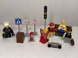 JUEGO COLECCIÓN MINIFIGURAS LEGO CITY 8401 Completo - Imagen 1 de 7