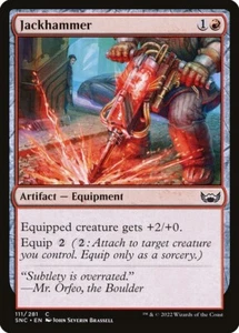MTG Magic the Gathering Jackhammer (111/281) Streets of New Capenna NM - Picture 1 of 6