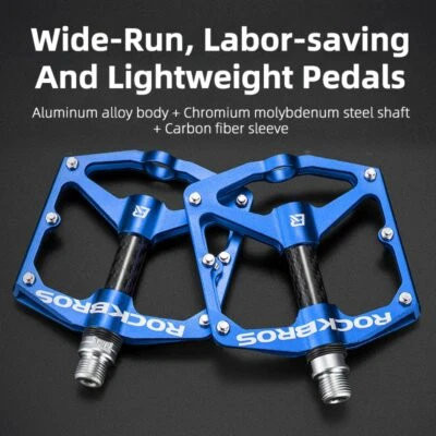 Ultralight Aluminum Alloy Bicycle Flat Pedals BMX MTB Road Bike Platform Pedals - Image 1 of 4