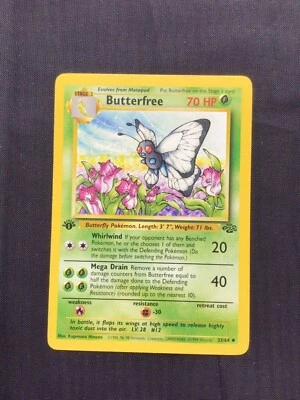 Pokemon Cards: Jungle 1st Edition Uncommon: Butterfree 33/64 - Image 1 of 4