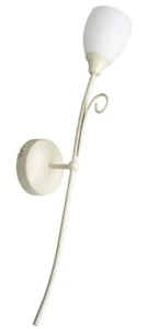 1Fl. Wandfakel Eileen - Creme Weiß - Metall Glas - Höhe 60cm - Bild 1 von 1