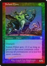 Sulam Djinn FOIL Invasion NM Green Uncommon MAGIC THE GATHERING CARD ABUGames