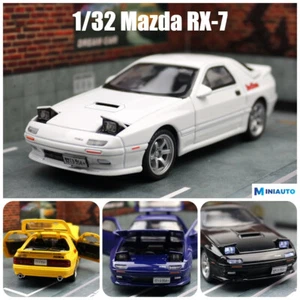 NEW 1:32 Mazda RX7 Initial D Miniature Diecast Car Model Sound & Kids Toy Gift - Picture 1 of 16