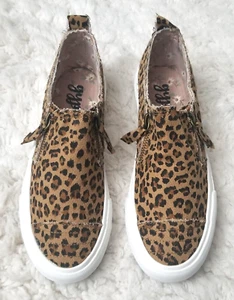 Gypsy Jazz Zippy Tan Brown Leopard Sneakers with Zippers - Size 7 - Picture 1 of 6