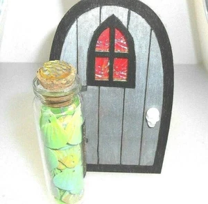 ALTAER Apothecary Unique Halloween Taller  POTION BOTTLE / Vial:  Mermaid Scales - Picture 1 of 6