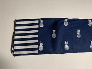 Coastal Life Marine Weiß Standard Kissenbezüge Ananas Streifen Welcome Coastal  - Bild 1 von 8