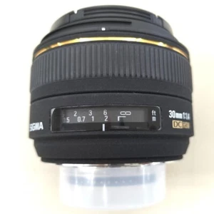 Sigma DC 30mm f/1.4 D HSM EX Lens For Nikon single focal lens used from japan - Picture 1 of 4