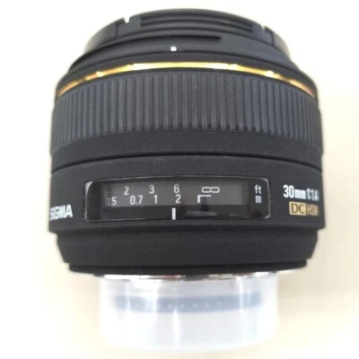 Sigma DC 30mm f/1.4 D HSM EX Lens For Nikon single focal lens used from japan - Image 1 of 4