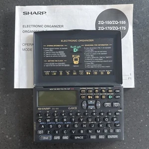 Sharp Electronic Organizer 64KB Hintergrundbeleuchtung ZQ-155 nicht benutzt - Bild 1 von 12