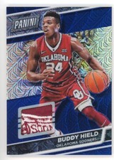 Buddy Hield 2016 Panini The National VIP Rookie RC Logo Patch Blue Mojo #05/25