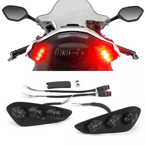 20-22 Flashing Turn Signals LED Lights Rear Blinker Tail Light For BMW S 1000 RR - Picture 1 of 10