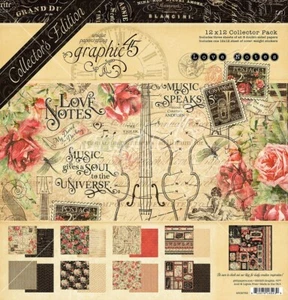GRÁFICO 45 - NOTAS DE AMOR - EDICIÓN DE COLECCIONISTA - 24 x 12"" X 12"" HOJAS, PEGATINAS - Imagen 1 de 10